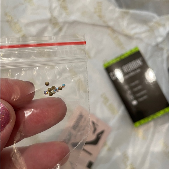 •CAPE ROBBIN• “Biba” Black Patent Rhinestone High Block Ankle Boots // NIB - Picture 15 of 16